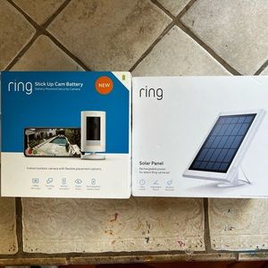 Brand New Ring Stick Up Cam + Solar Charger